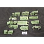 Toys: Diecast Lesney Matchbox military issues, playworn includes tank and antar, radio truck, D.U.