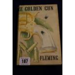 Books: Ian Fleming "The man With The Golden Gun" first edition 1965, slight tears to dust cover