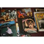 Vinyl records: 1980s Pop LPs including Chris Rea (4), The Cars, David Bowie (4), Bruce