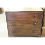 19th cent. Mahogany Secretaire the fall front opens to reveal a fully fitted interior above two long