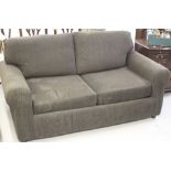 20th cent. Sofa bed upholstered with slate grey fabric.