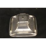 WHITE STAR LINE: First Class Elkington plate inkwell, decorated with a star in relief to the lid.