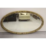 R.M.S. OLYMPIC: Heavily carved gilt wall mirror with acanthus leaf decoration in relief. Ex.