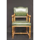 R.M.S. OLYMPIC: Extremely rare First Class dining saloon chair, created in the Jacobean style and