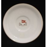 WHITE STAR LINE: First Class deck service bouillon dish with house flag to centre. 7½ins.