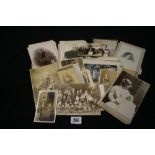 Photograph's: Victorian and later portraits, carte de visite plus past cards.