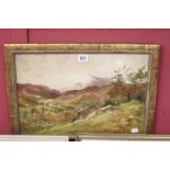 Cyril Verd 1863-1935 watercolour 'Autumn in North Wales'. Framed and glazed 17" x 12".