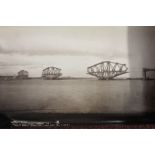 19th cent. Scottish photography "The Forth Bridge" 13th October 1888 black & white prints showing