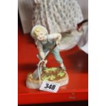 Royal Worcester Figurine: ""Gardener"" Modelled by F.G. Doughty.