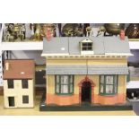 Toys: 20th cent. Bespoke dolls house, painted exterior. 36ins. x 18ins. Scratch Dolls house, 2