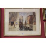 George Price Boyce 1826-1897 Watercolour Venetian study. Framed and glazed. 20ins. x 14ins.
