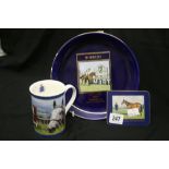 Ceramics: Racing Legends mugs x 11, drinks coasters Grand National x 15 plus 2 Martell limited