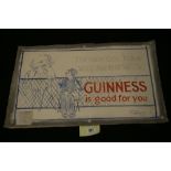 Guinness: Extremely rare John Gilroy preliminary watercolour of the famous "Guinness is good for