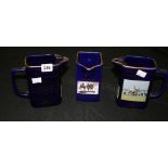 Ceramics: Martell Grand National winners water jugs for 1989 to 2000 plus another 2000 also 2003,