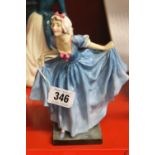 Royal Doulton Figurine: ""Delight"" H.N. 773 blue dress.