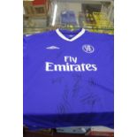 Football: Signed Chelsea 2004/2005 squad shirt. Chelsea won the Premiership for the first time and