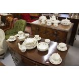 20th cent. Ceramics: Royal Doulton dinner and tea ware 'Larchmont' 3 x plates 10½ins. 7 x plates