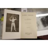 Books: Lawn Tennis by A E Crawley published by Methuen & Co Ltd, third edition 1921, green