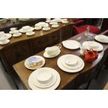 Royal Albert part dinner and tea set "VAL.D.OR" 8 x 10ins, 8 x 8ins, 7 x 6½ins. plates, a bread &