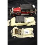 Franklin Mint Precision Models: '1938 Jaguar SS100', '1937 Cord', '812 Phaeton Coupe', '1935