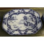 19th cent. Spode Copeland "Landscape" large meat oval, approx. 20ins.