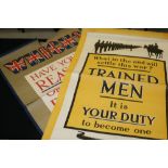 Posters: W.W.I. Recruitment posters "WHICH HAVE YOU A REASON OR ONLY AN EXCUSE FOR NOT ENLISTING