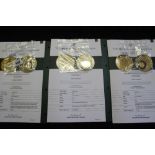 Numis Coins: London mint 'millionaires collection' proof gold replicas of historic coins. 91.6