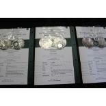 Numis Coins: London mint 'millionaires collection' proof gold enhanced with Rhodium plate, replicas