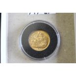 Gold Coin: Circulated half sovereign Victoria 'Old Head' 1899.