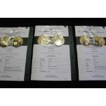 Numis Coins: London mint 'millionaires collection' proof gold replicas of historic coins. 91.6