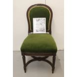 WHITE STAR LINE: Early 20th century upholstered dining chair, Ex. First Class restaurant R.M.S.