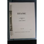 R.M.S. TITANIC: 20th cent. Fox/James Cameron movie script "Titanic".