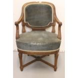 R.M.S. OLYMPIC: First Class oak à la carte dining room chair, heavy acanthus leaf decoration,