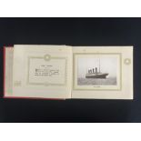 R.M.S. OLYMPIC: An exceptionally rare hard bound publicity book, over 72 pages, numerous