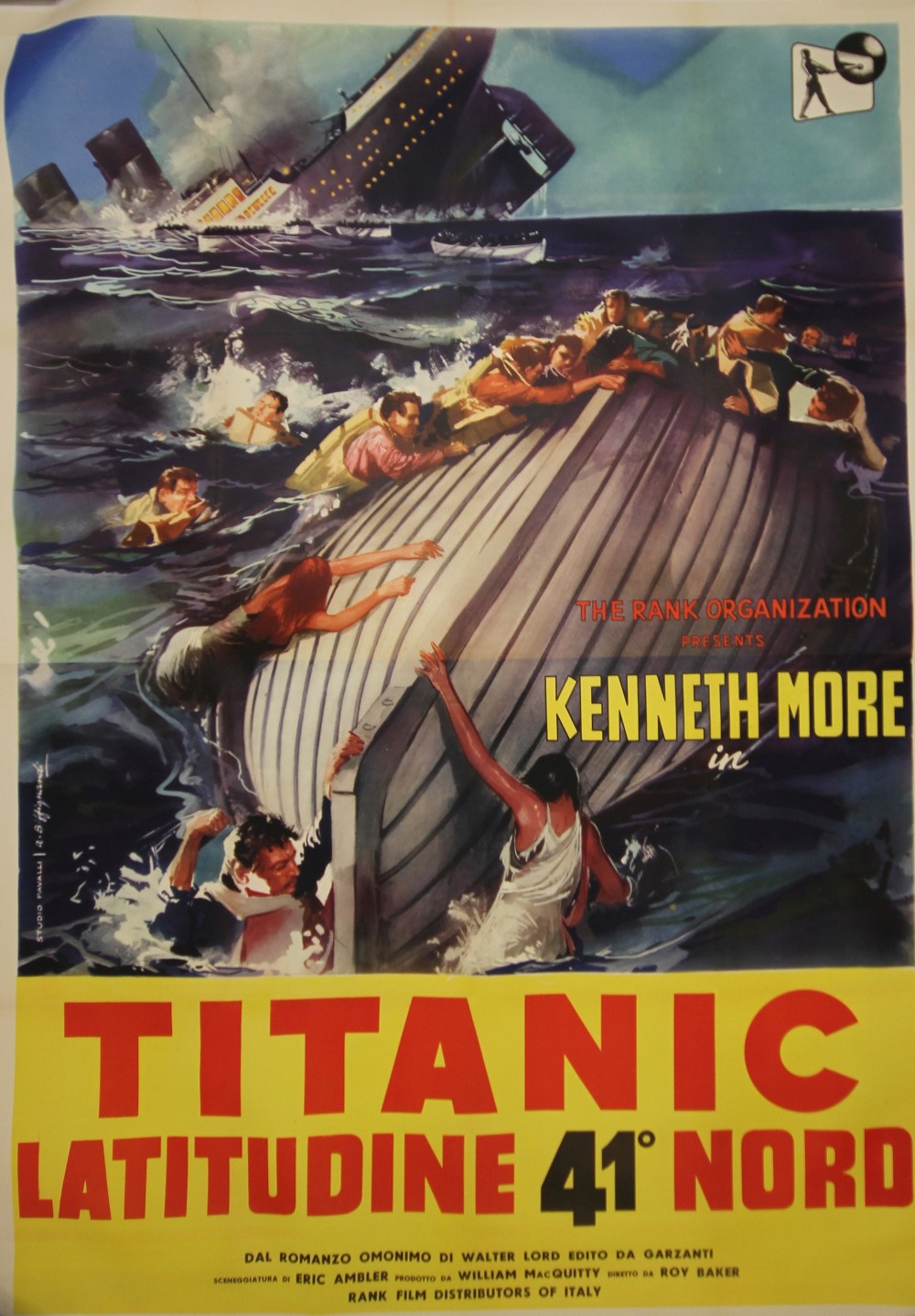 R.M.S. TITANIC/MOVIES: A Biffiquardi (Italian) The Rank Organisation presents Kenneth More in