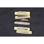 WHITE STAR LINE: Collection of souvenir penknives to included Olympic, Doric, Homeric, Georgic and