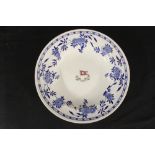 WHITE STAR LINE: Second Class Delft pattern soup bowl, Stonier & Co. mark in underglaze blue to