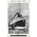 R.M.S. TITANIC: Montague Black artist's impression of Titanic/Olympic shown on a pre-sinking