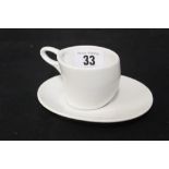 NAVAL: Kriegsmarine Third Reich demitasse cup and saucer, marked with the eagle and swastika on