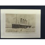 R.M.S. OLYMPIC: Rare early abstract of log with Edward J. Smith as captain, voyage no 4 August