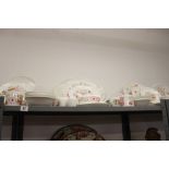 20th cent. Ceramics: Wedgwood "Meadow Sweet" R4528, dinner and tea service cups x 12, saucers x 8,