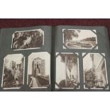 Postcards: Edwardian and later album of postcards to include Swindon, railway, football (Wolves),