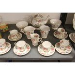 Royal Staffordshire: Rochester tea and coffee set, teapot, milk jugs x 2, creamer, sugar bowls x