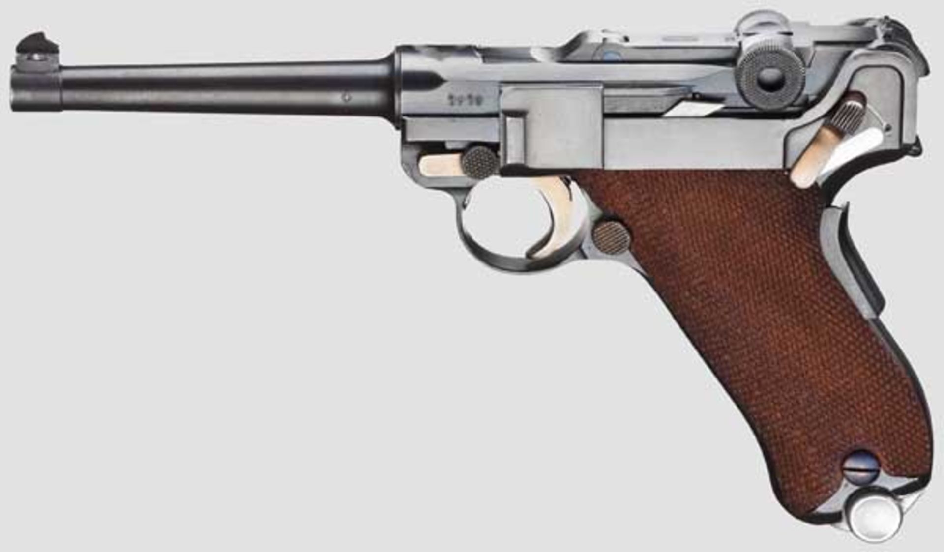 Parabellum Mauser Mod. 06/34, CH-Commercial, 2. Ausführung, Variante, mit Tasche Kal. 7,65 mm - Bild 2 aus 4