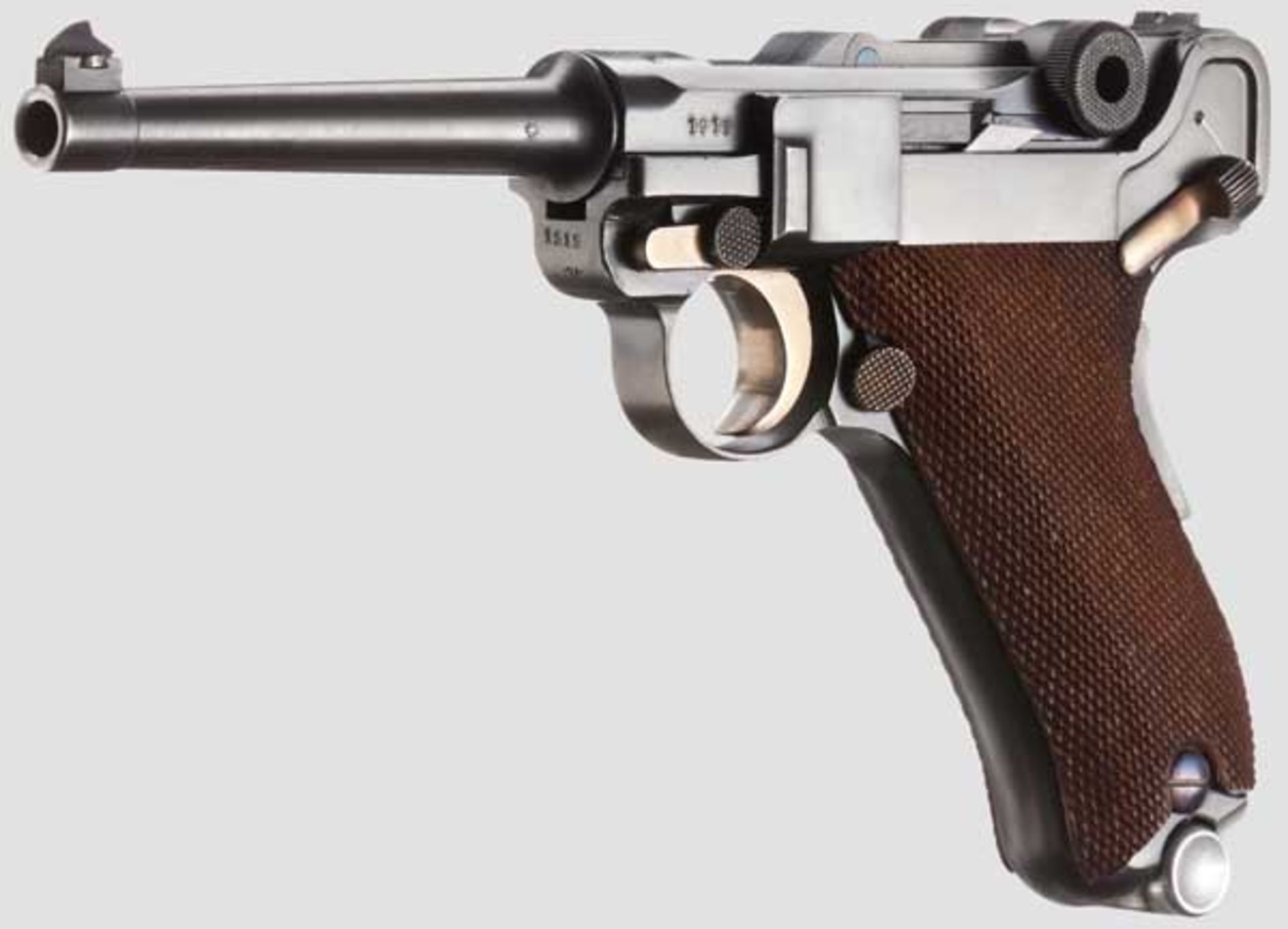 Parabellum Mauser Mod. 06/34, CH-Commercial, 2. Ausführung, Variante, mit Tasche Kal. 7,65 mm