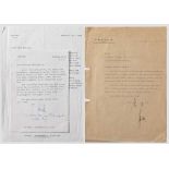Albert Speer - Brief an Theo Morell 1944 und Gruppe von Nachkriegsautographen Briefkopf "Albert