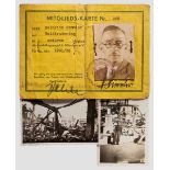 Heinrich Himmler - Mitgliedskarte Nr. 269 im Leichtflugzeugklub München 1931/32 Ausweis aus