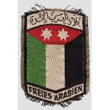 Armabzeichen "Freies Arabien" für arabische Freiwillige in der Wehrmacht Farbig gewebte BeVo-