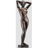 Arno Breker (1900 - 1991) - "Die Aufschauende" Bronze, braun patiniert. Auf der Plinthe signiert "