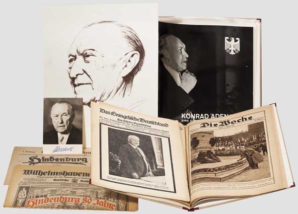 Literatur Hindenburg und Adenauer Großformatige Mappe, eingebunden "Das Reichsehrenmal